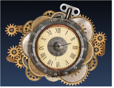 Steampunk-Clock