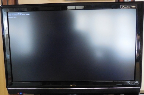 デジタルテレビで CentOS6 ログイン画面