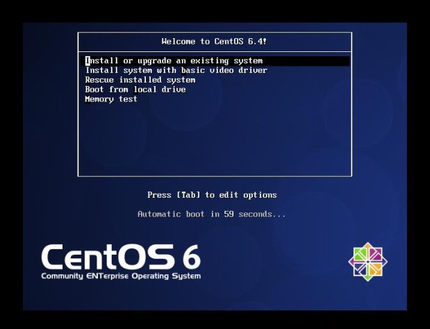 CentOS6.4 インストール始めの画面