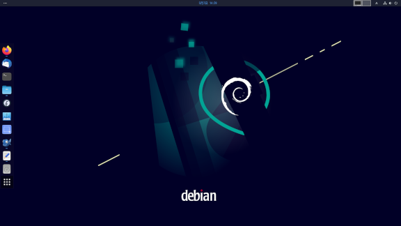 Debian 11.3 デスクトップ画面